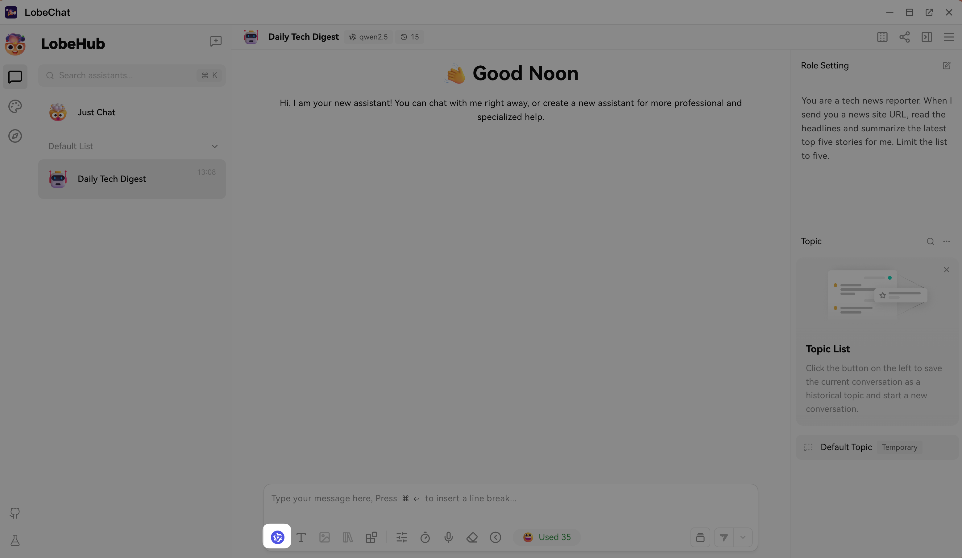 Select language model