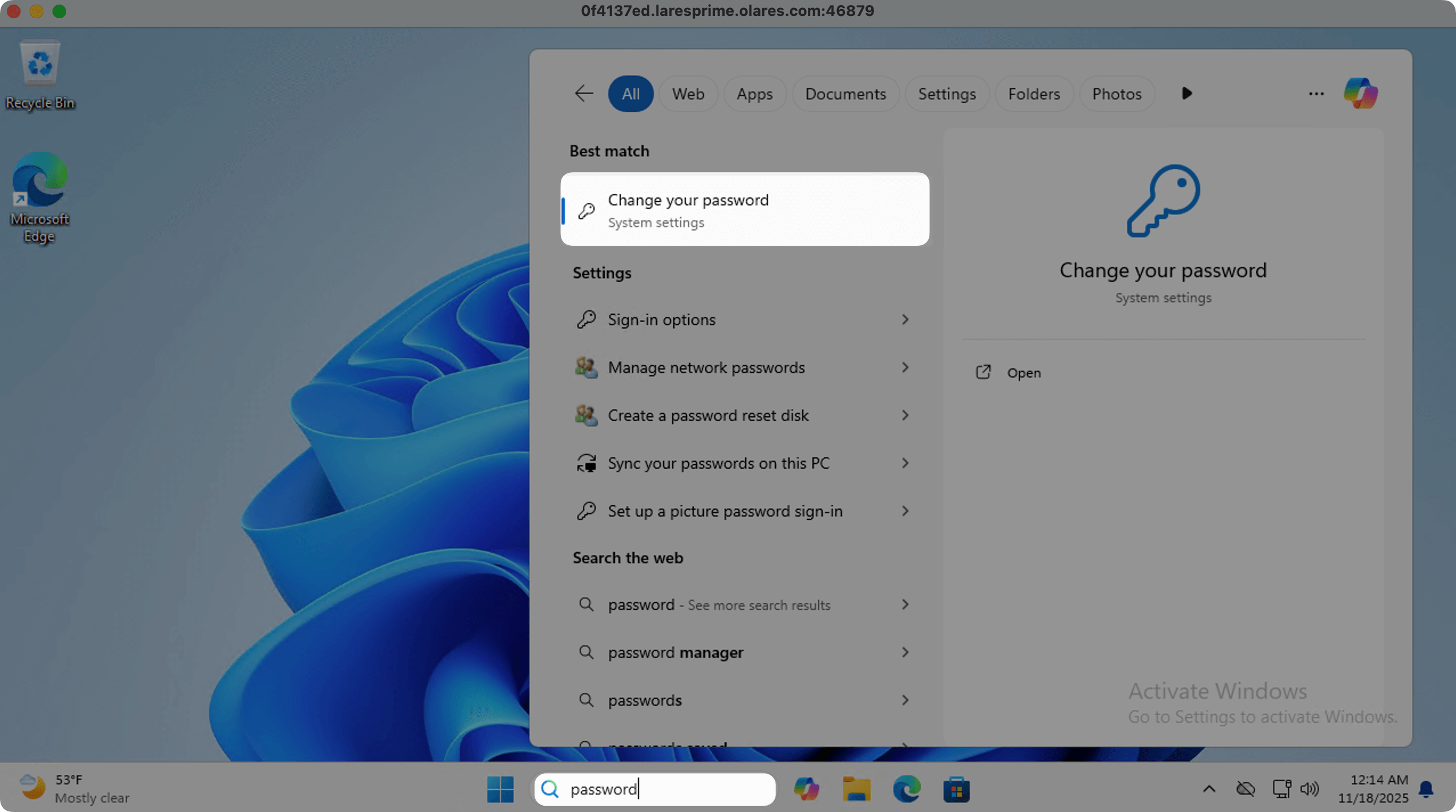 Change your password