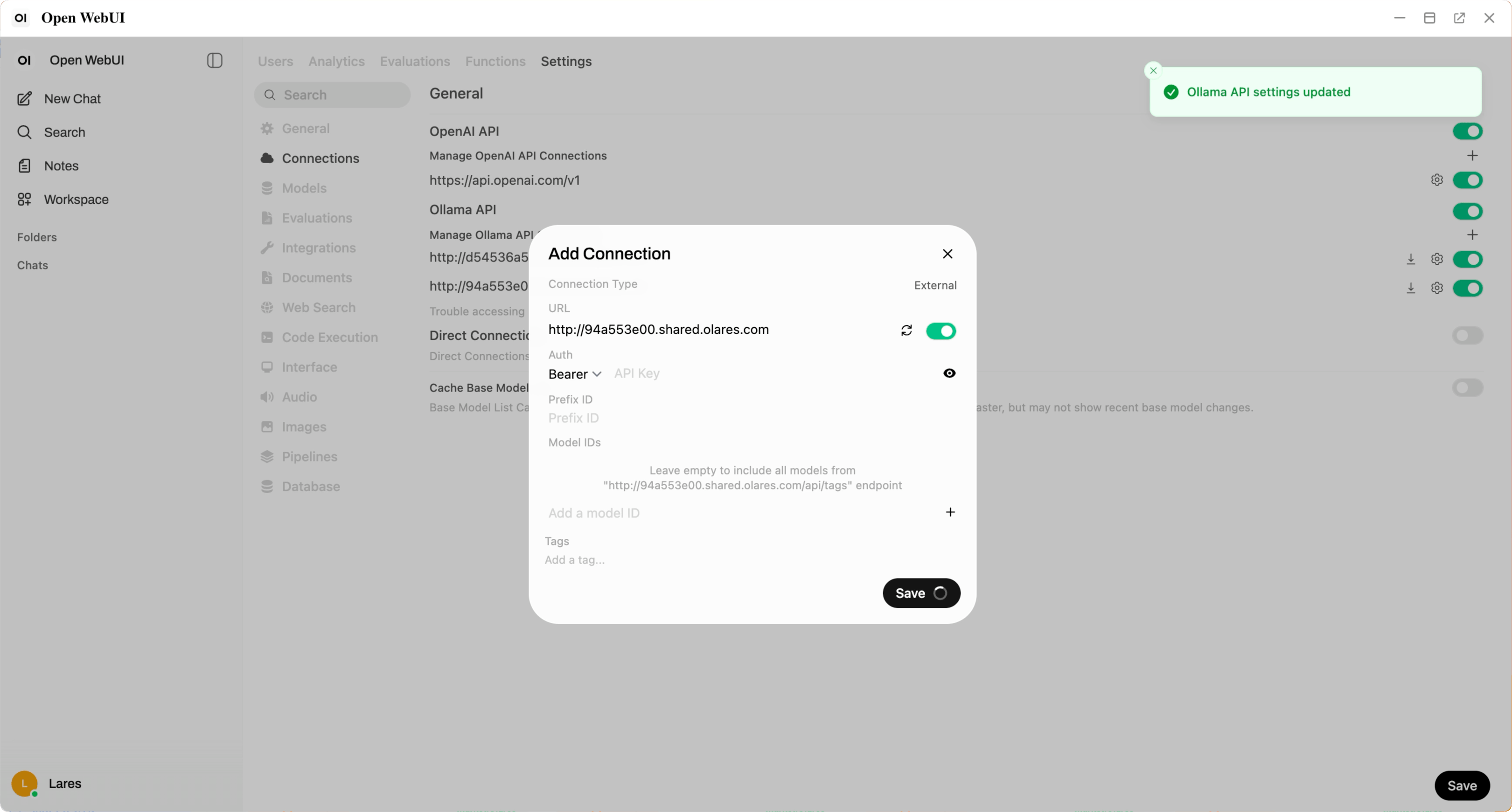 Connection established