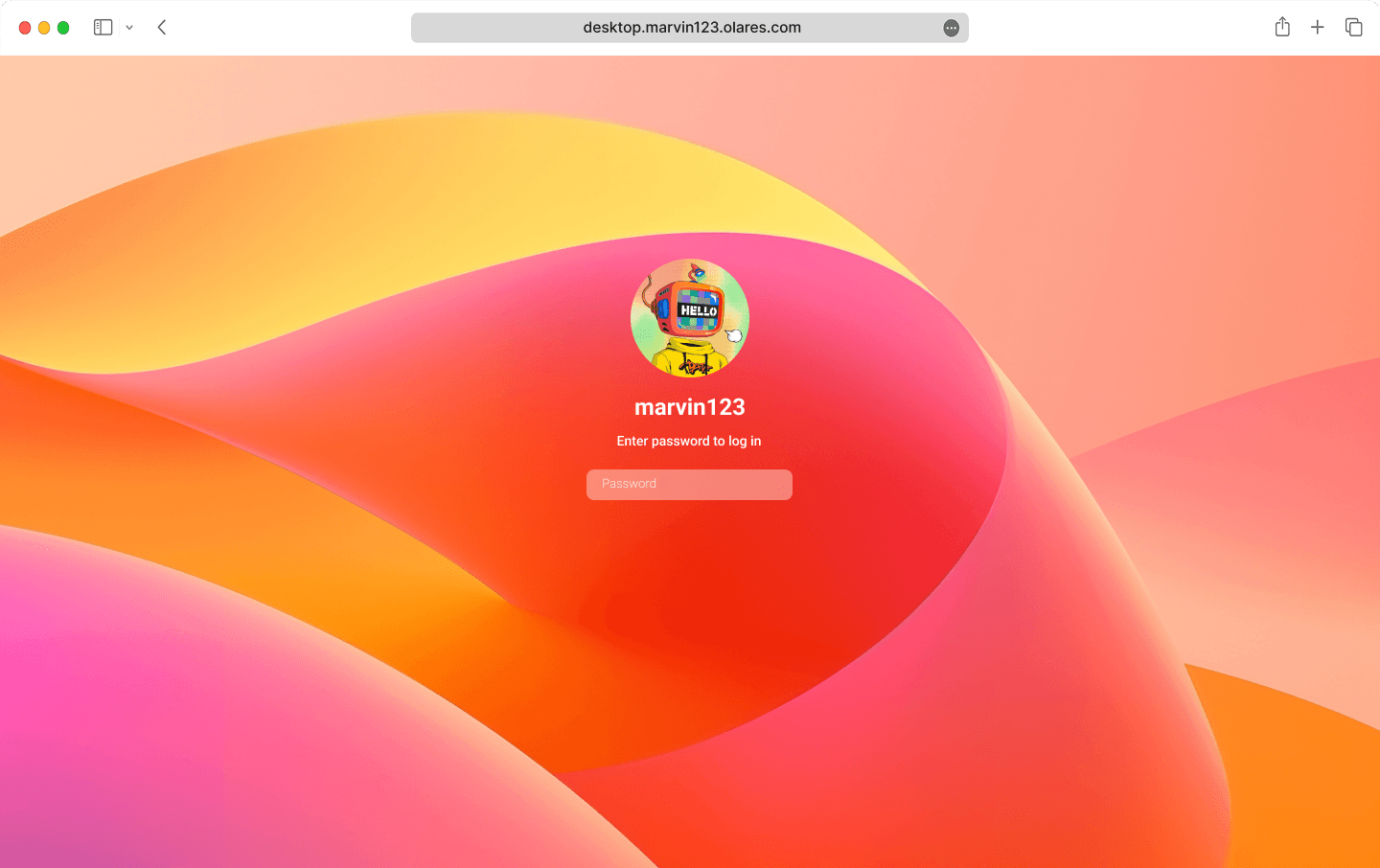 Log in