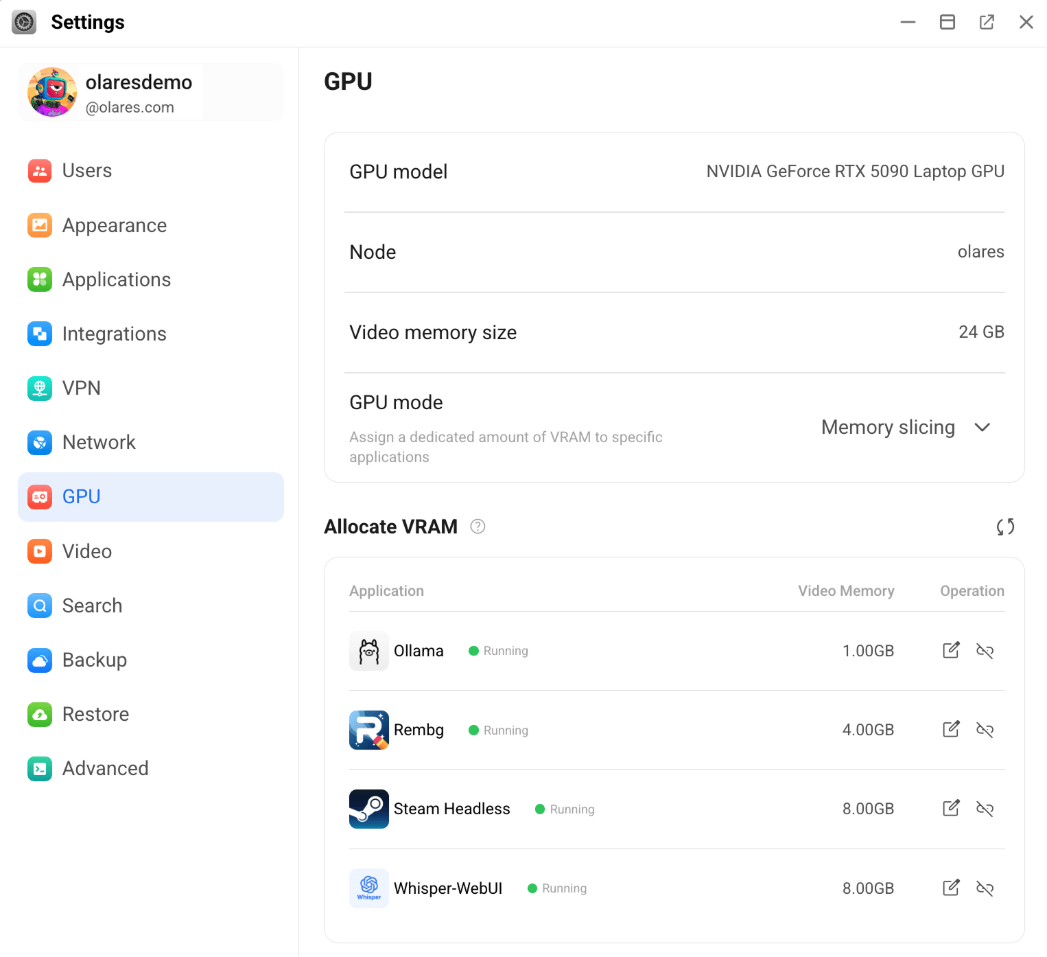 Resume the target app after freeing VRAM