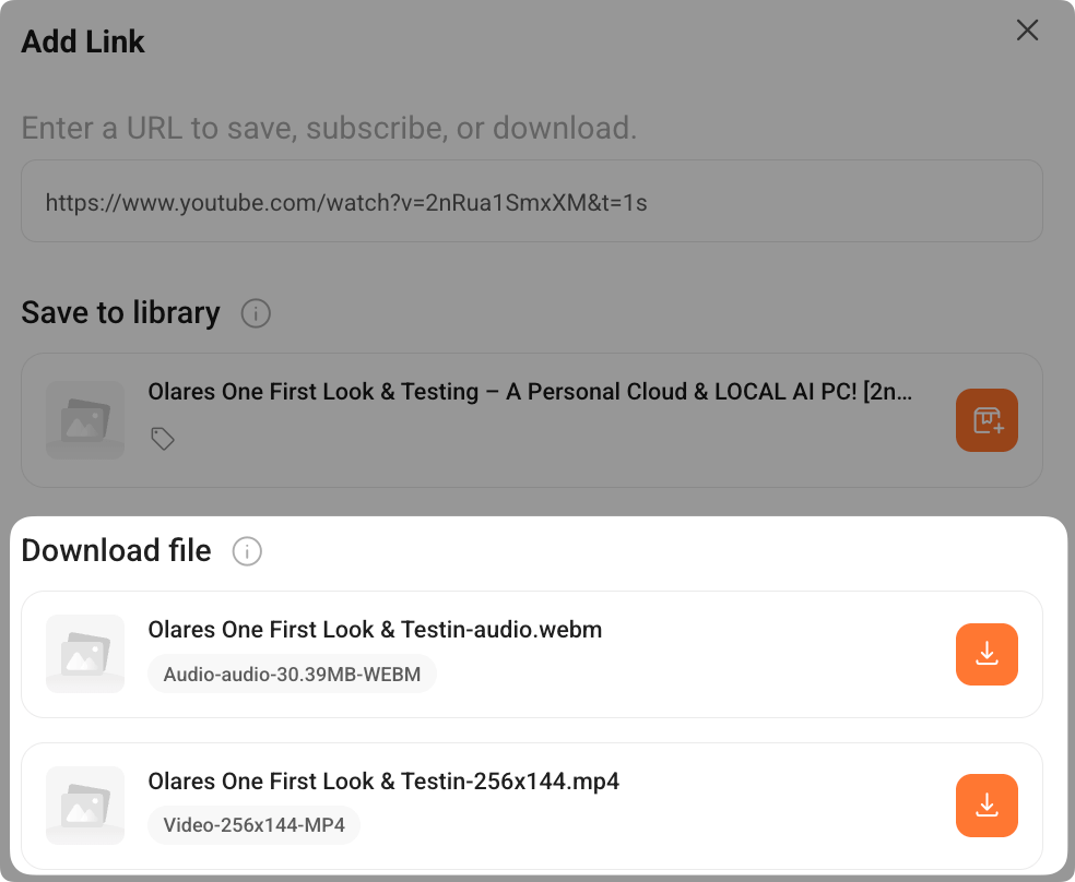 Download files