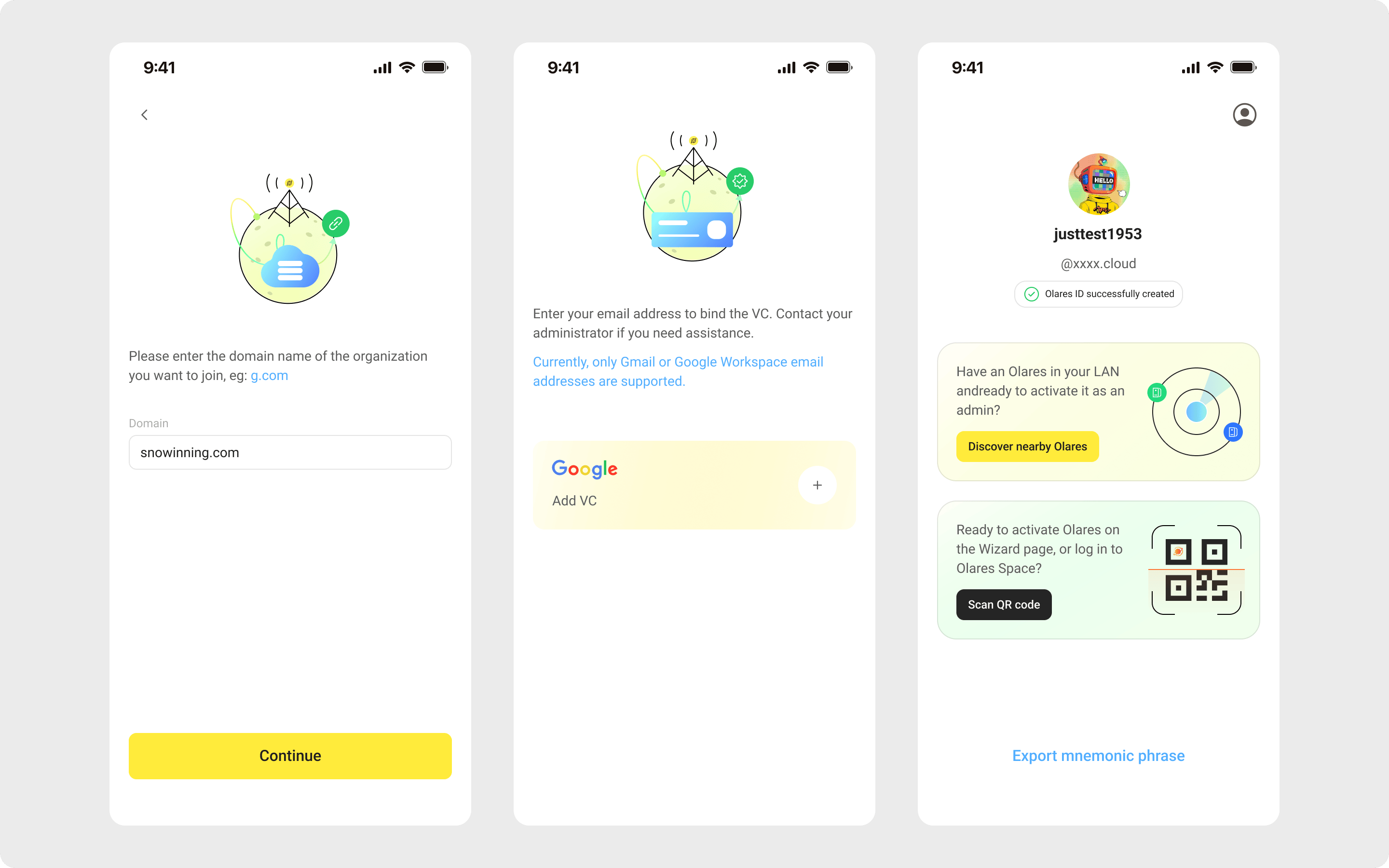 Join the organization