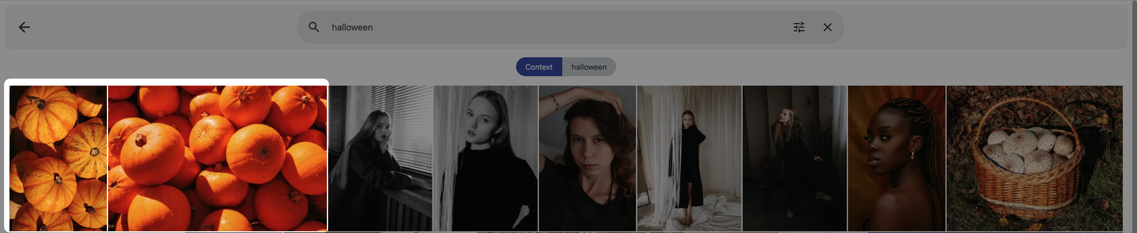 Smart search result