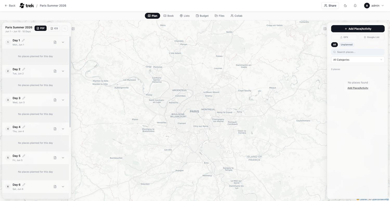 Trip planner