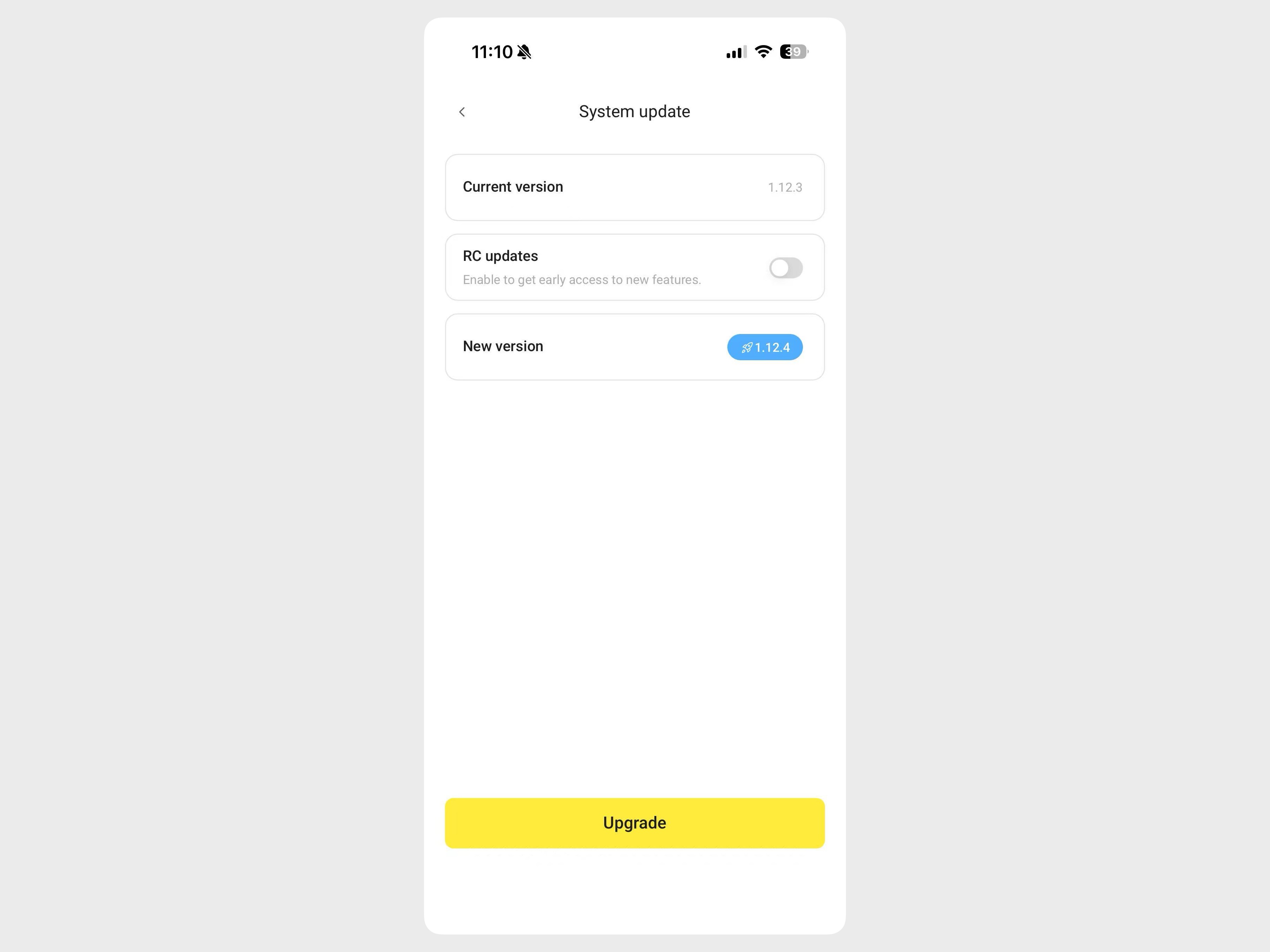 Check for available version