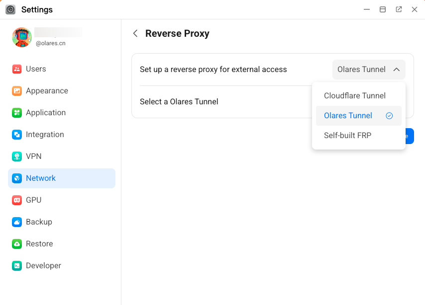 Change reverse proxy
