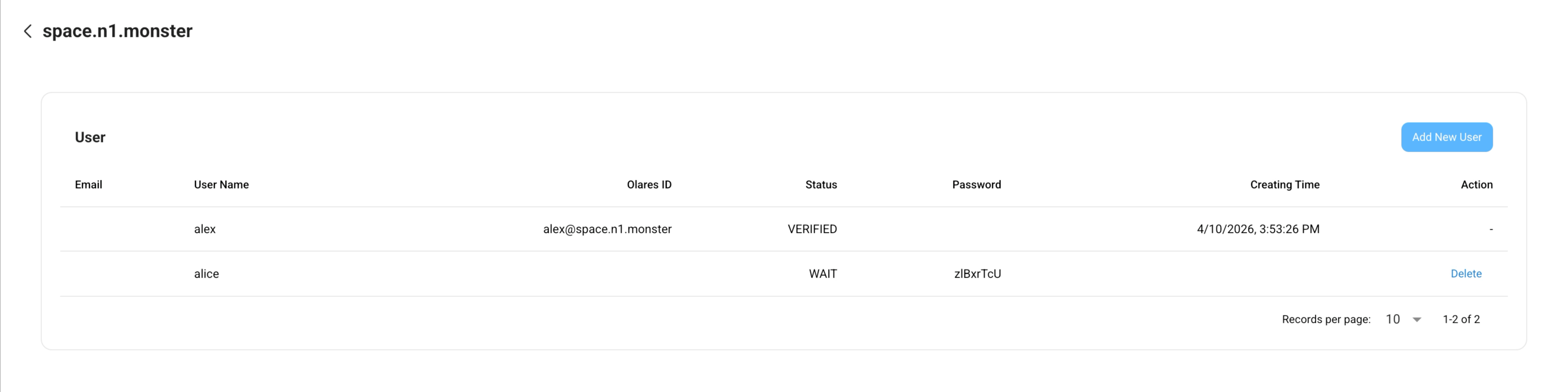 用户已添加到组织