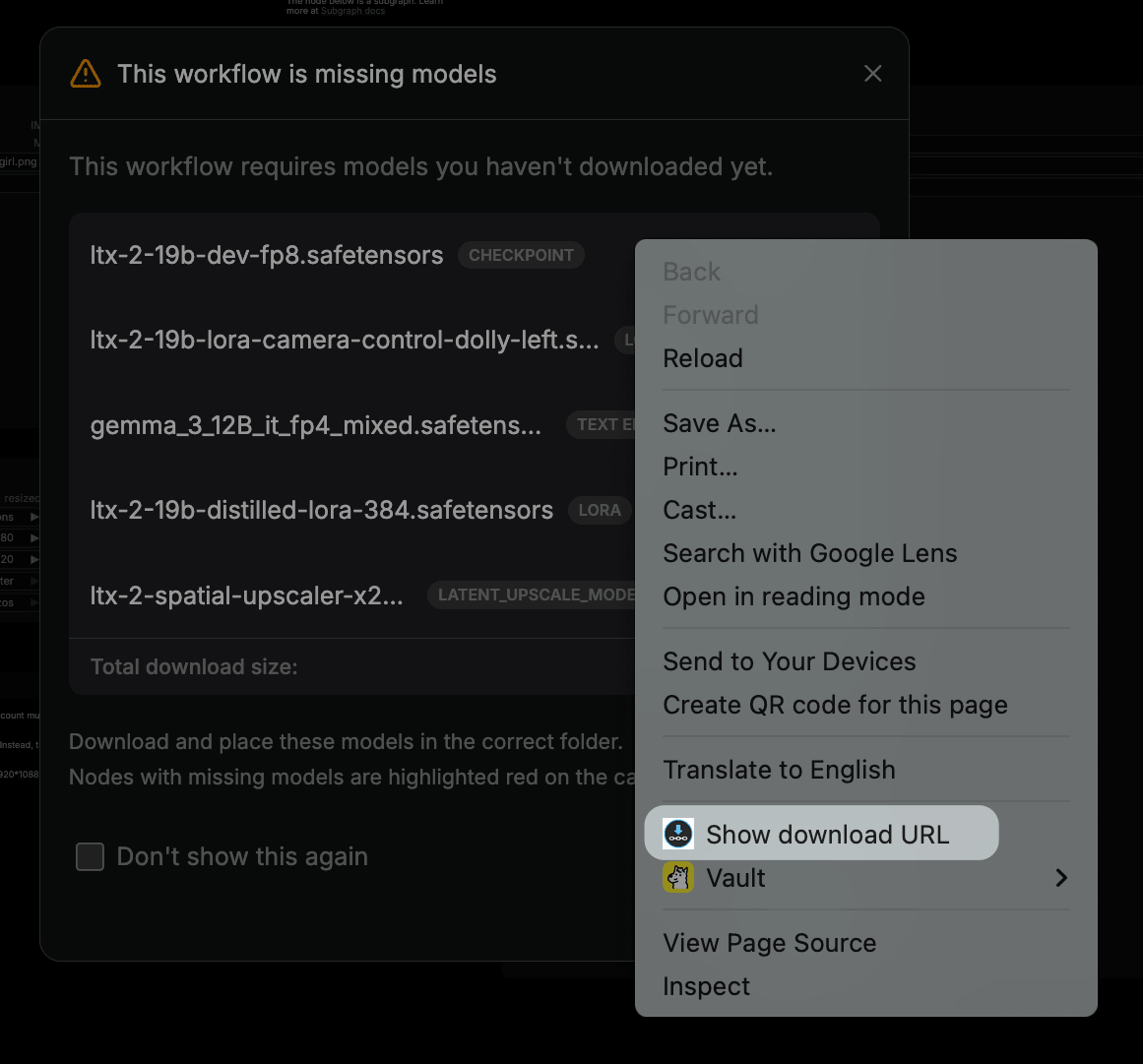 ComfyUI download URL helper