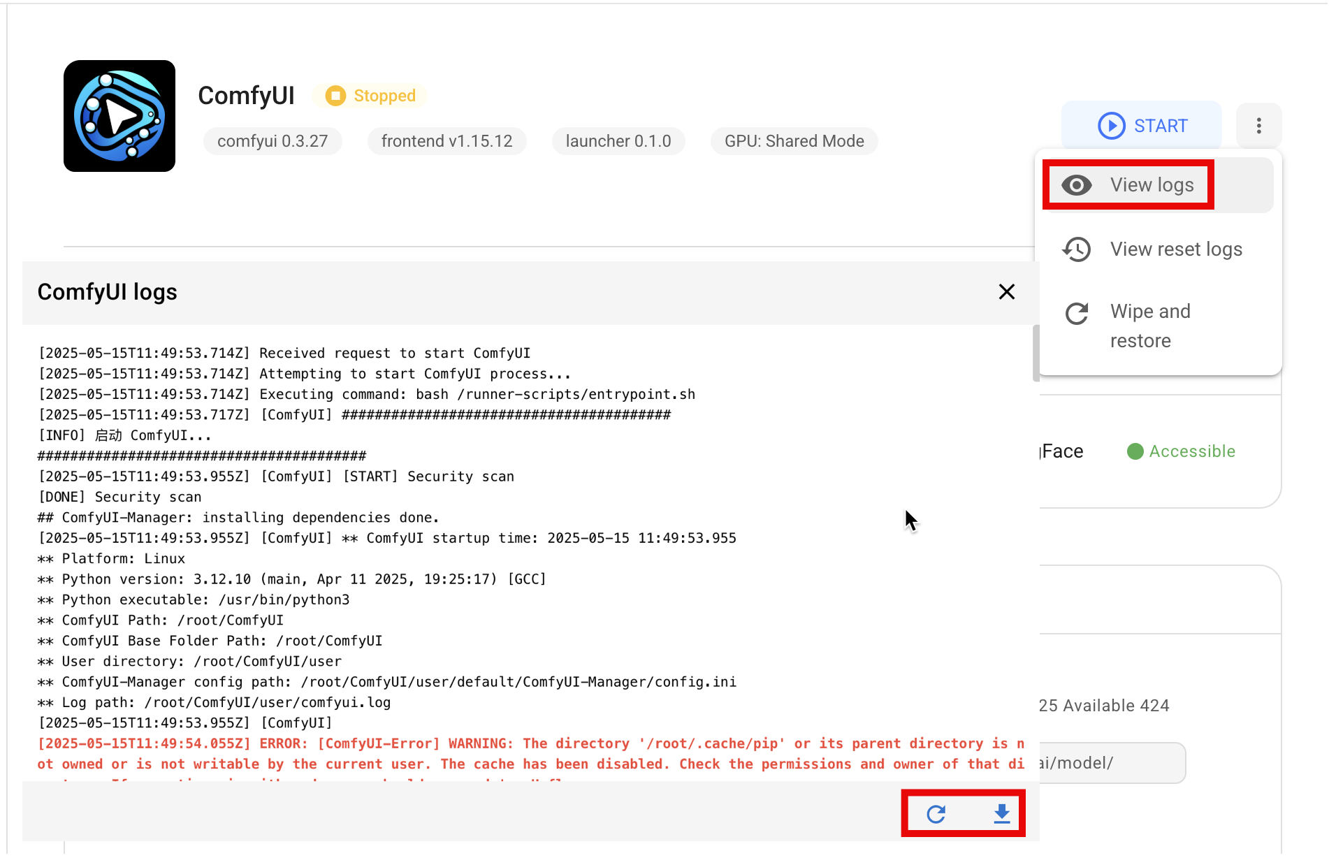 Export Logs