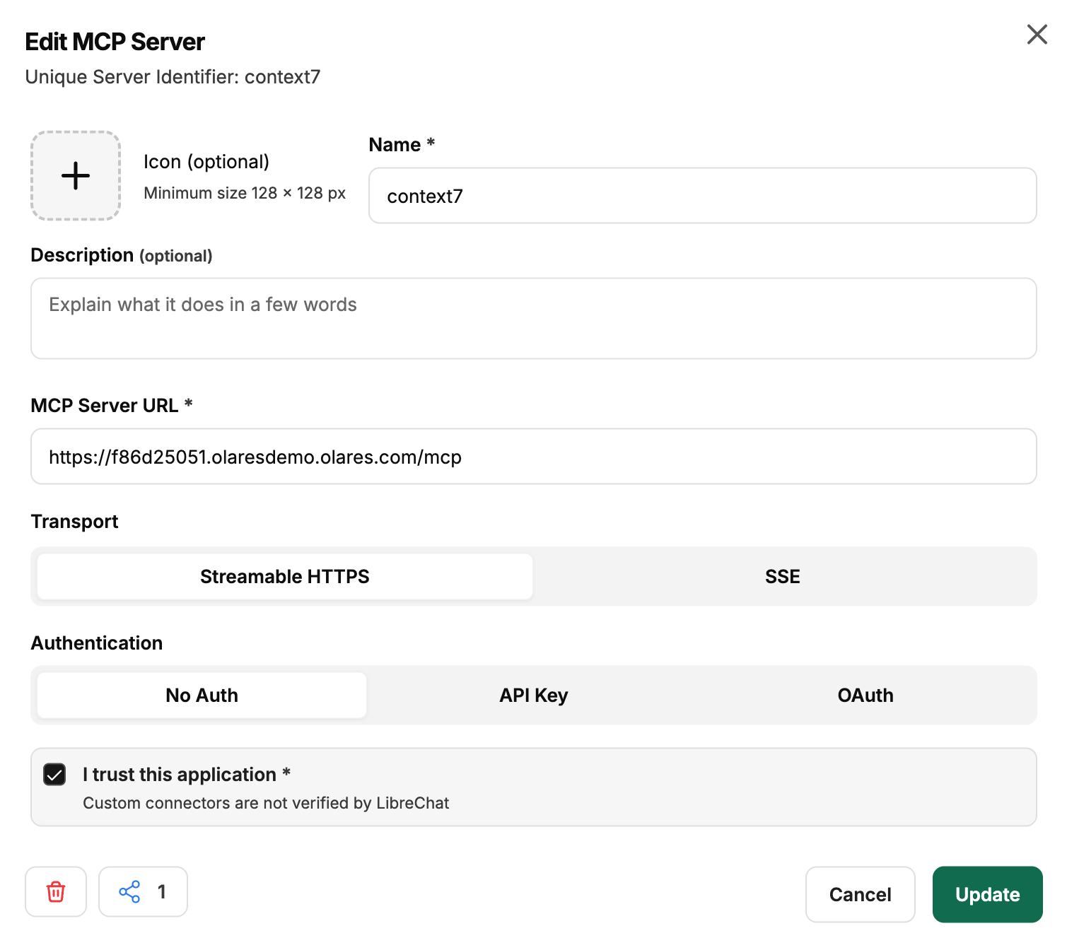 LibreChat MCP configuration