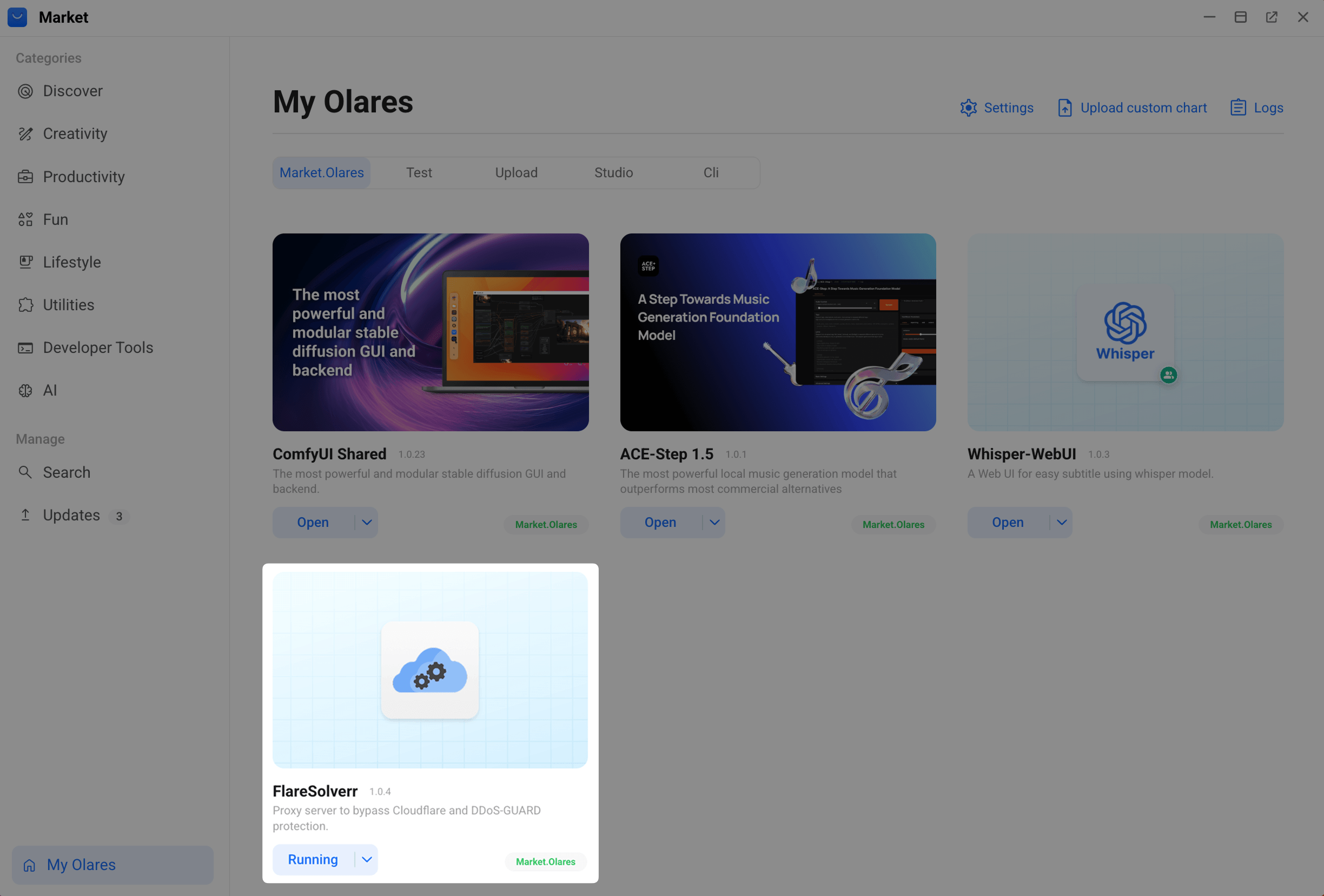 FlareSolverr in My Olares