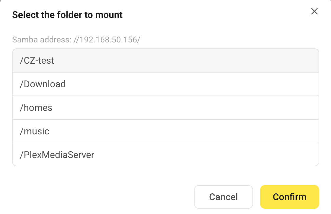 Connect to server in Files