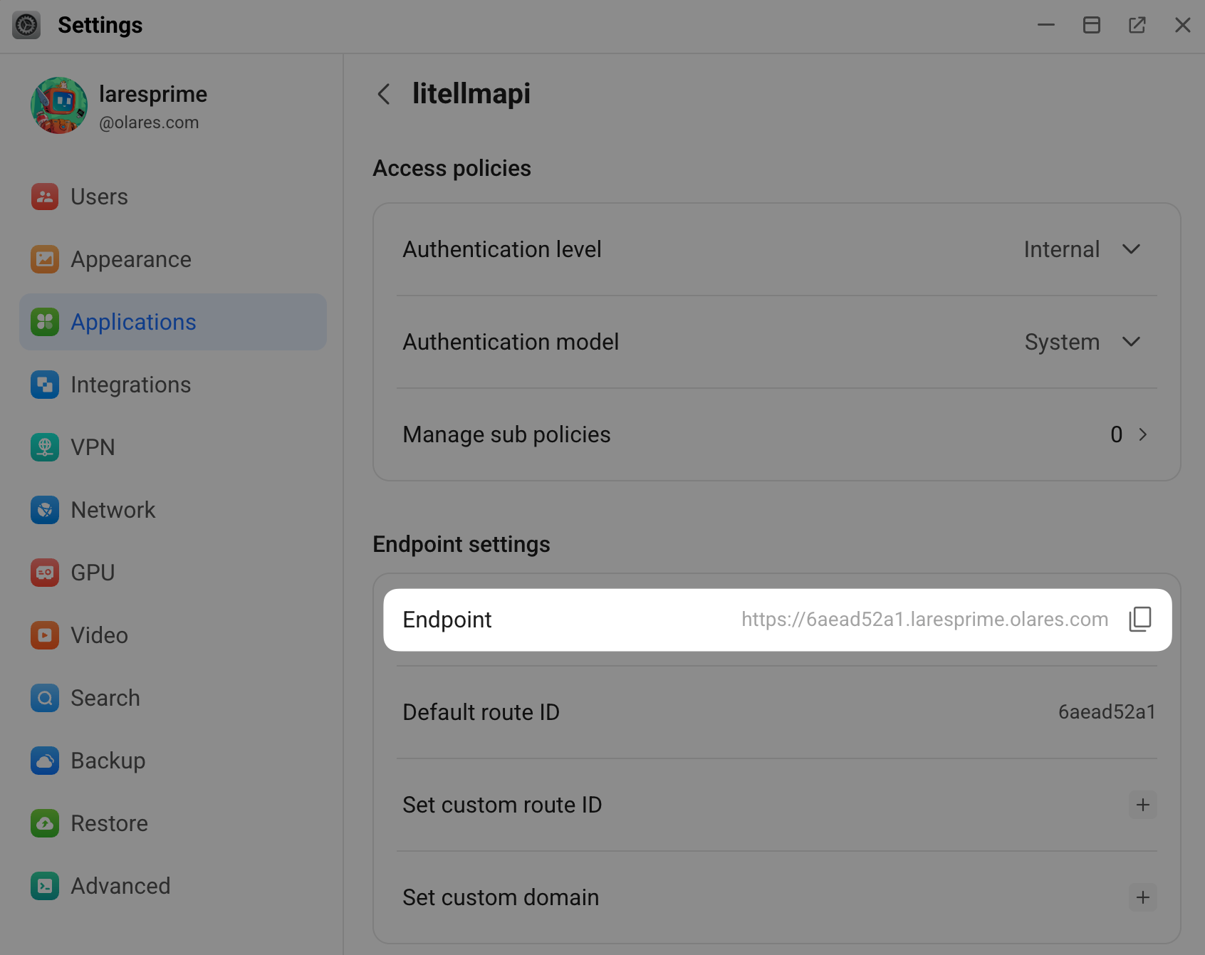 LiteLLM API entrance