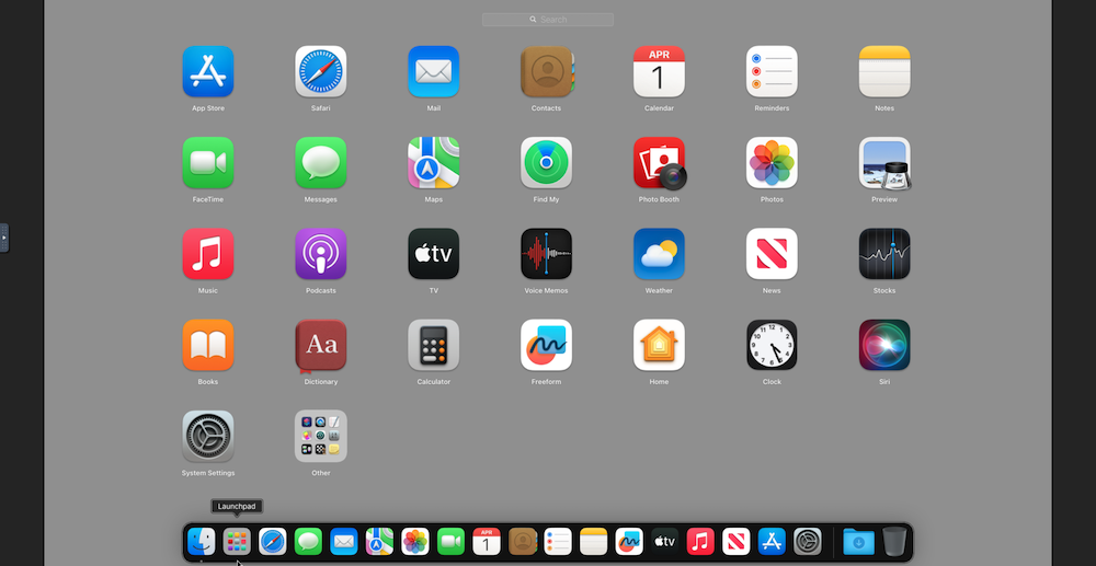 macOS desktop