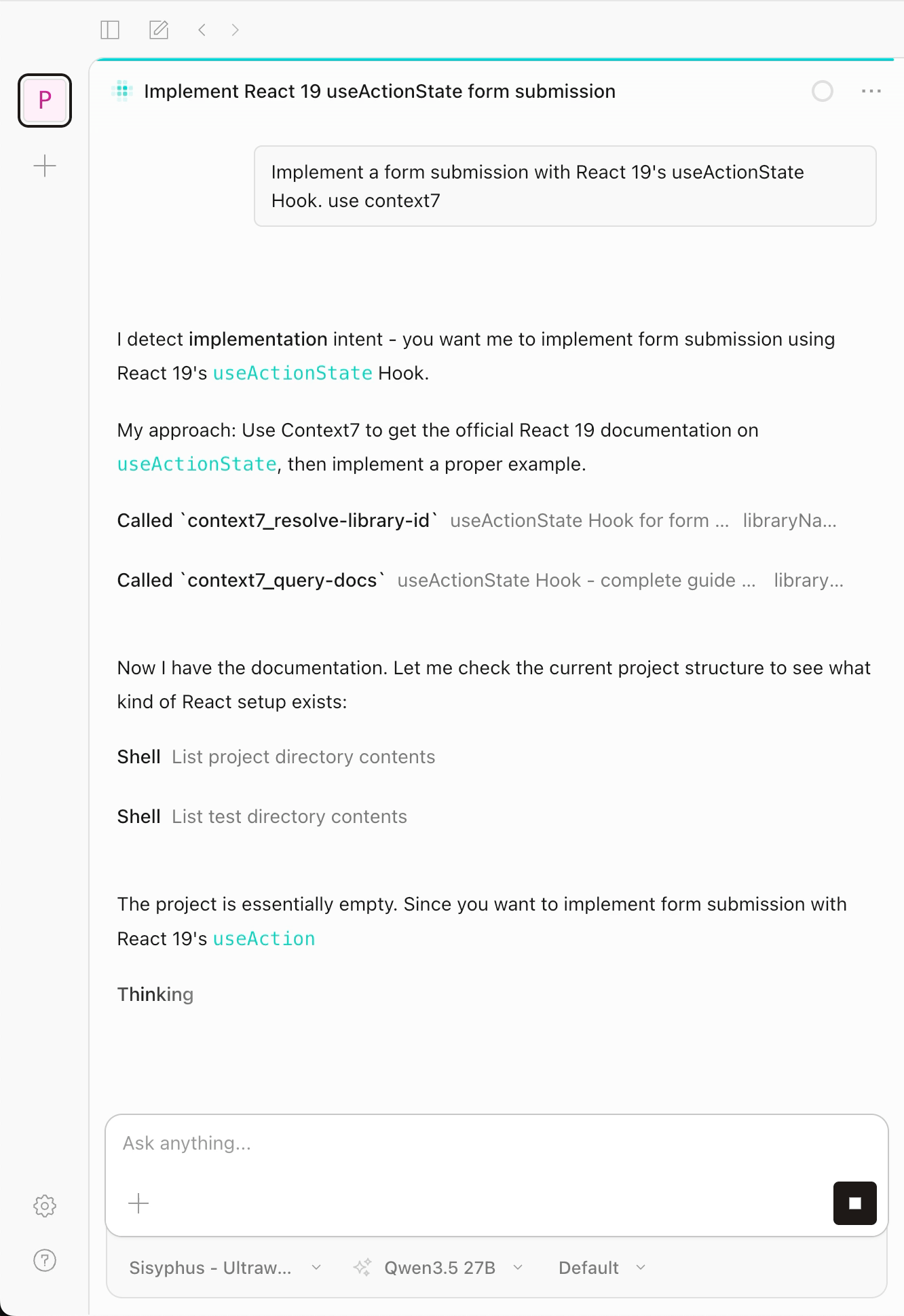 context7 MCP in action