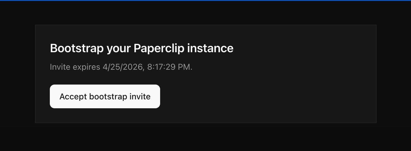 Accept bootstrap invite