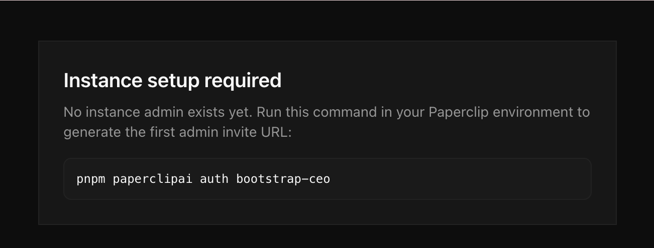 Paperclip first launch prompt