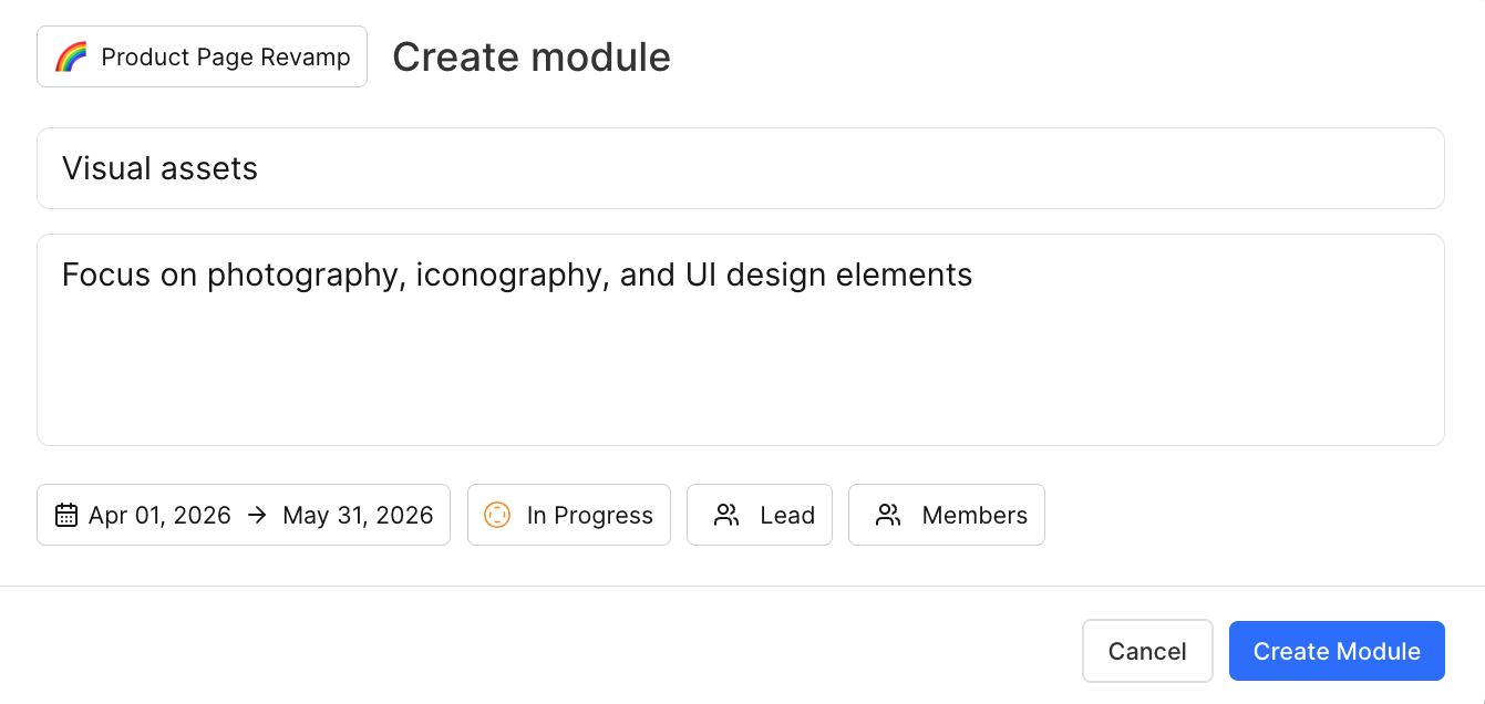 Create module