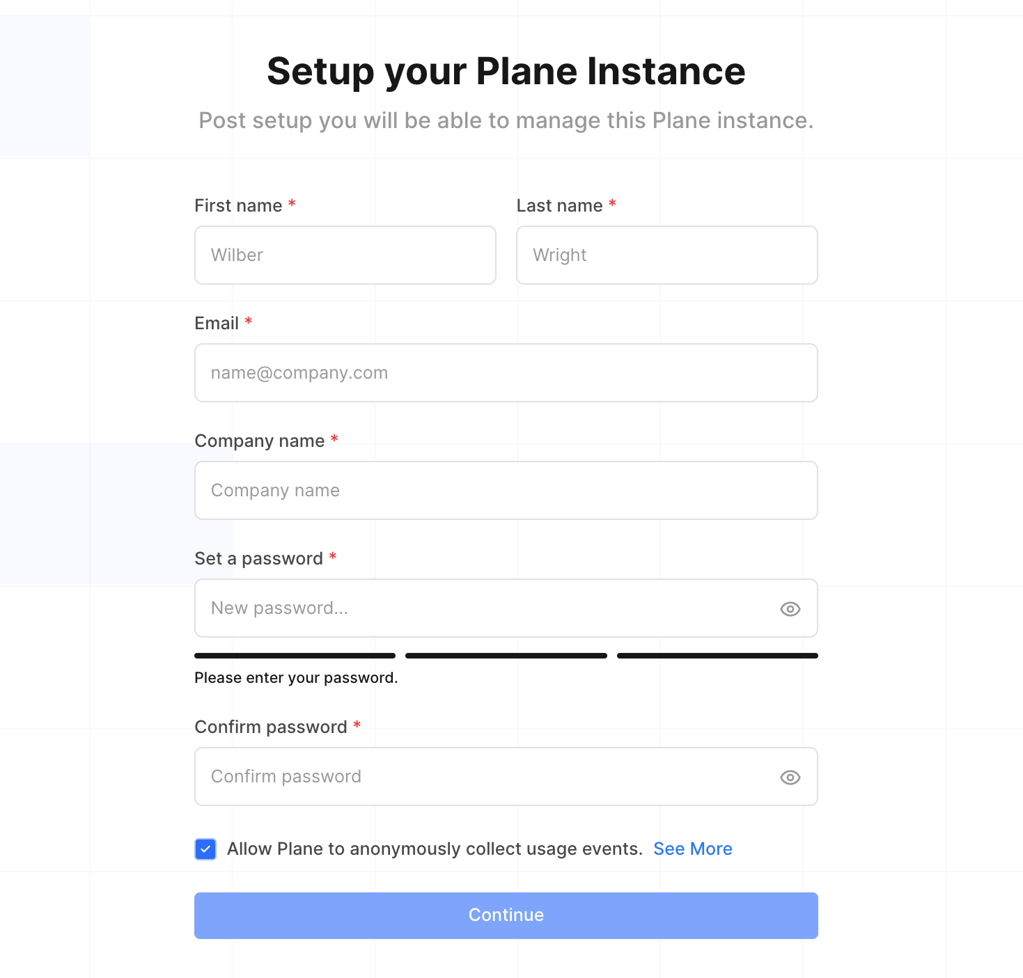 Register for Plane