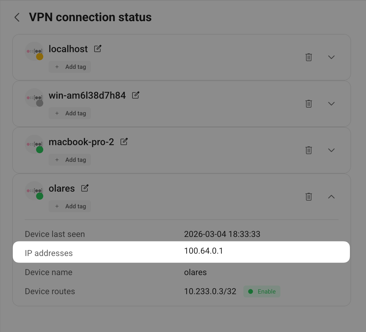 Enable LarePass VPN on desktop